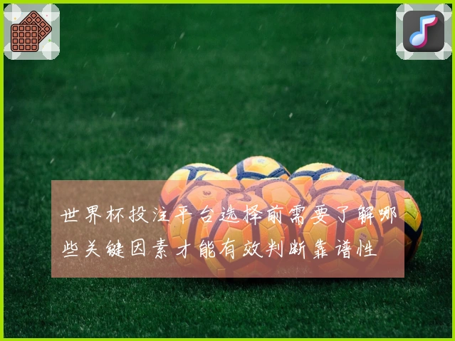 世界杯投注平台选择前需要了解哪些关键因素才能有效判断靠谱性